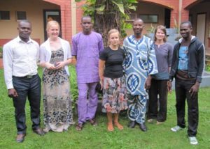 The core research team at the Bioversity office in Cotonou.